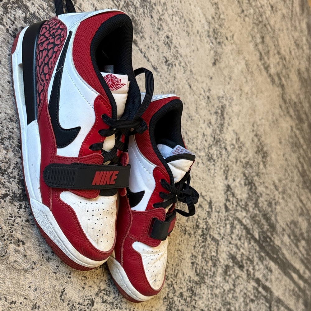 Nike Kids Sneakers in Red, White, and Black